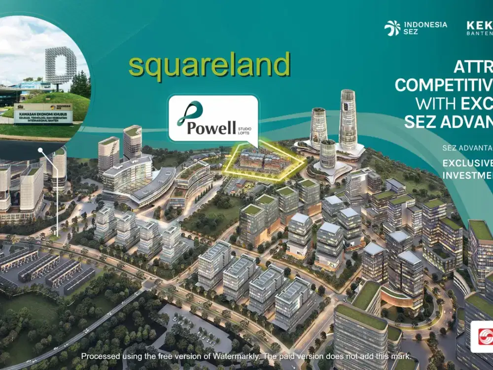 POWELL STUDIO LOFTS DI KAWASAN EKONOMI KHUSUS BANTEN BSD CITY