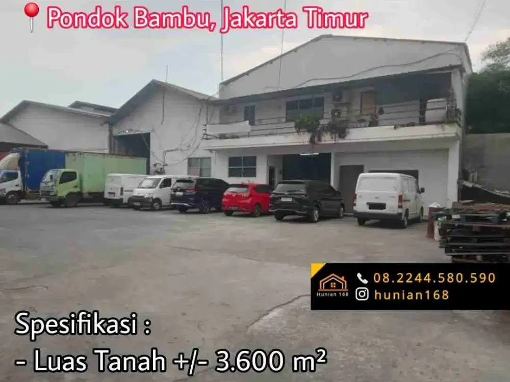 Gudang Bekas Pabrik Jalan Raya Propinsi Provinsi Pondok Bambu Tanjung Duren Sawit Jakarta Timur Jaktim