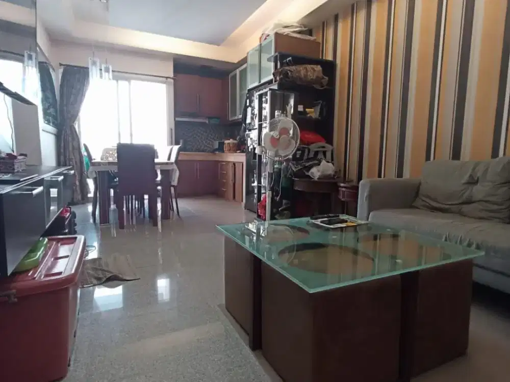 Dijual Murah Apartemen Mediterania Garden 2 Type 3 kamar Rapi View Pool