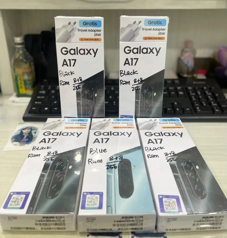 Promo Baru - Samsung A17 4G 8/256 Grs Resmi (Warna : Black,Grey,Blue)
