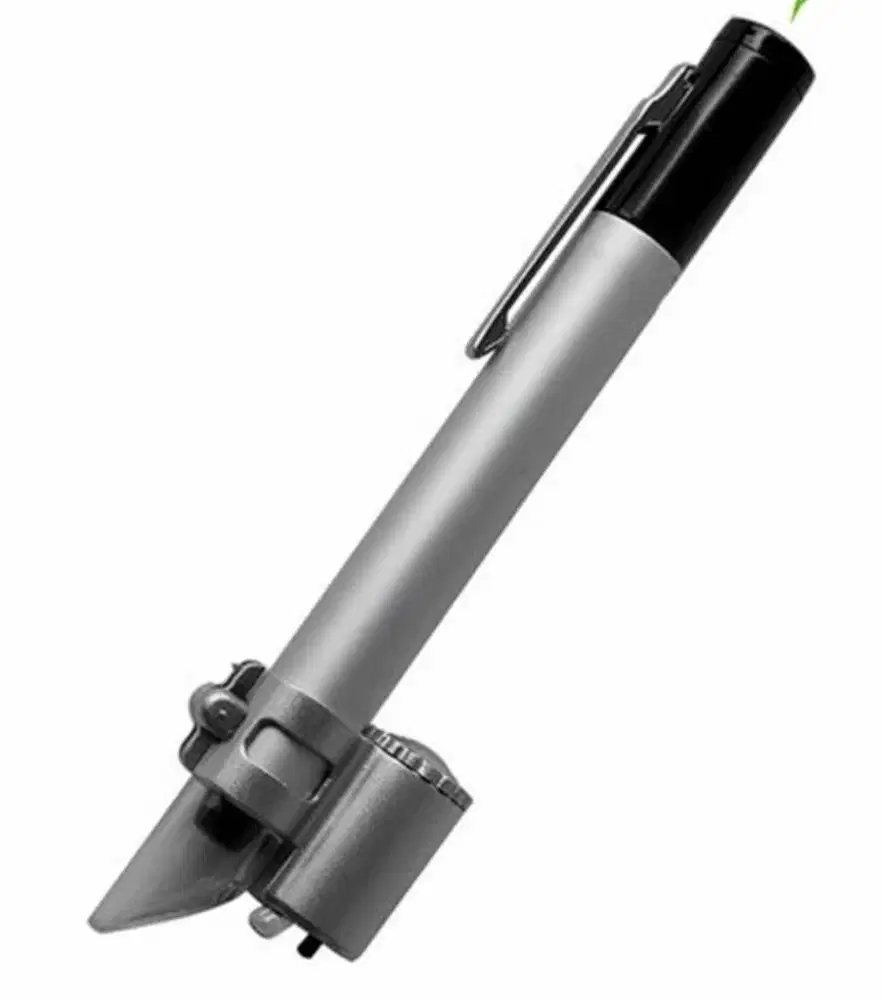 Mini Pen Pocket Measuring Zoom 50X Microscope Loupe Magnifier Pen
