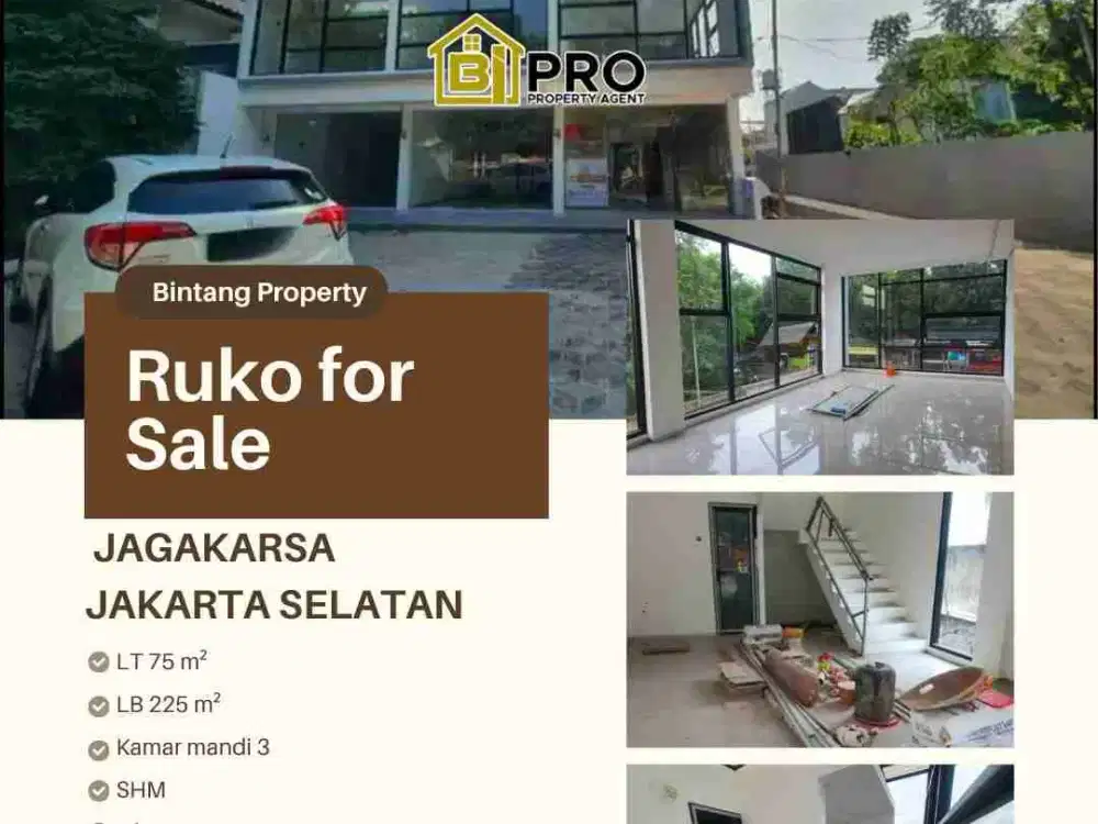 Ruko dijual 3 lantai Jagakarsa Jakarta Selatan
