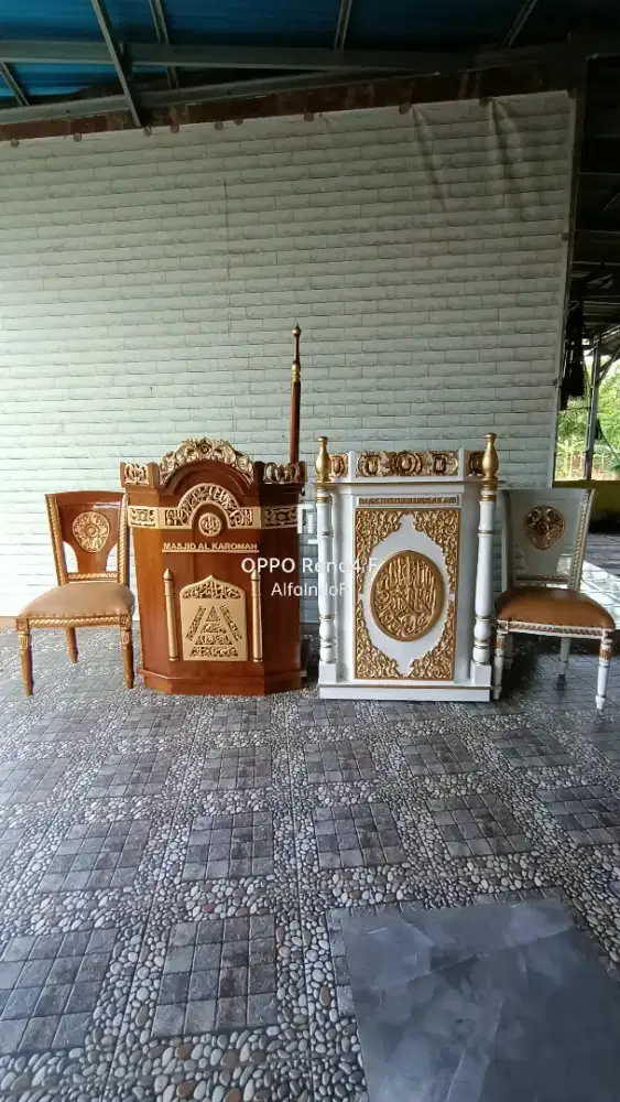 Mimbar masjid podium 107