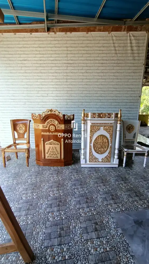 Mimbar masjid podium 112