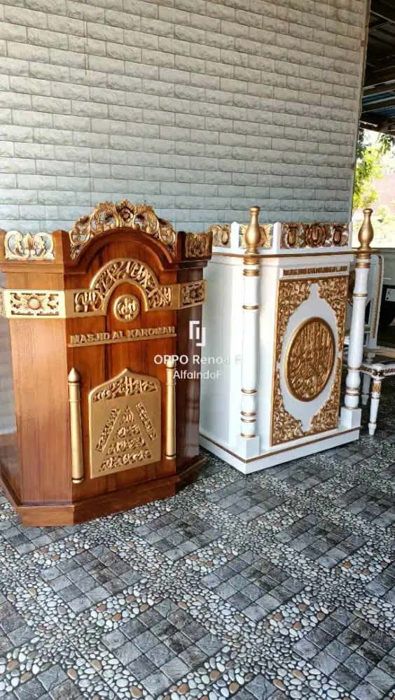 Mimbar masjid podium 113