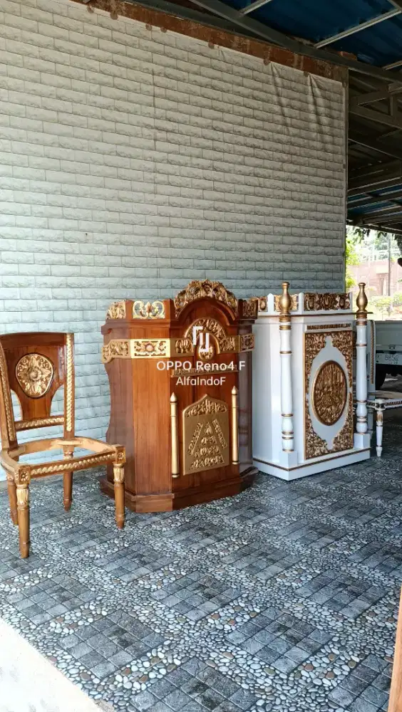Mimbar masjid podium 114