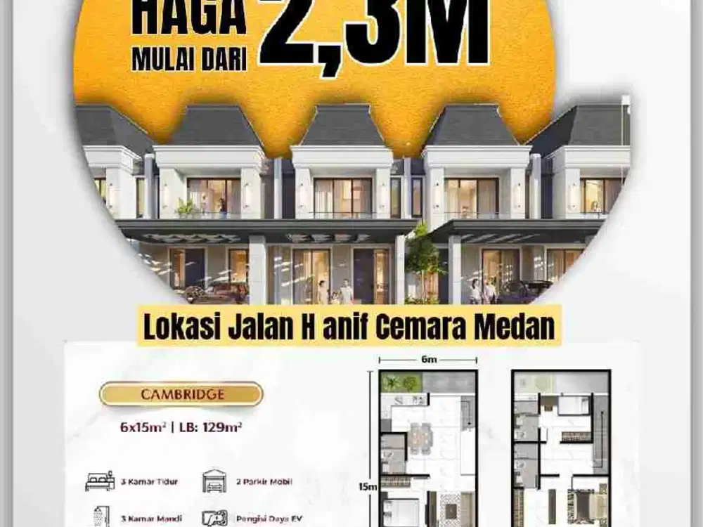 Rumah Baru Komplek Pesona Indah Cemara / PIK MEDAN