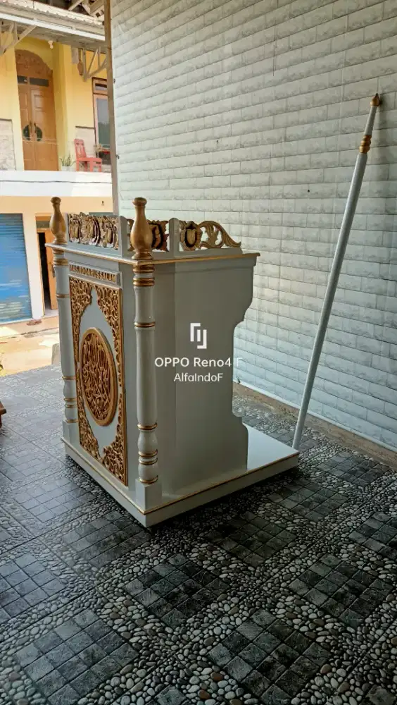 Mimbar masjid podium 116