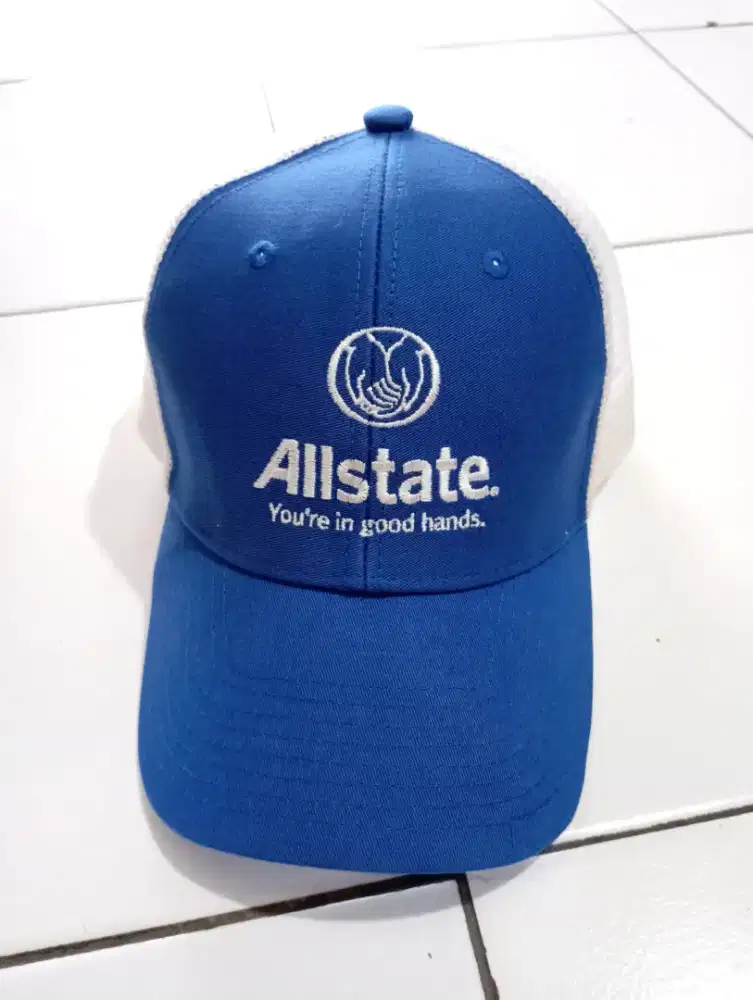 topi jaring biru putih