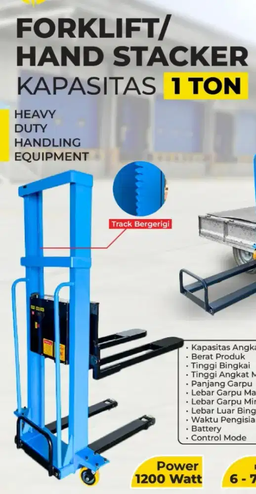 Forklift / hand stacker untuk gudang