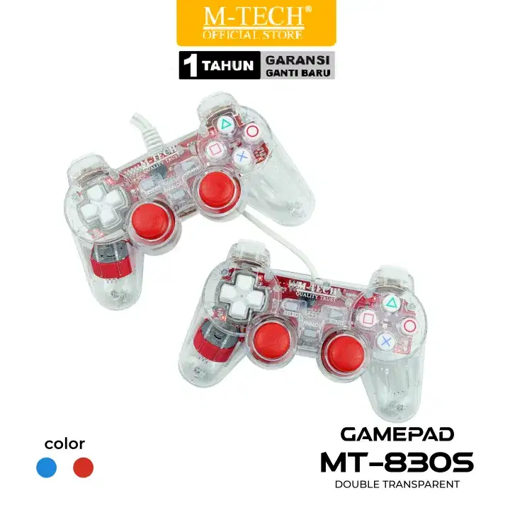 Gamepad Double Transparan USB