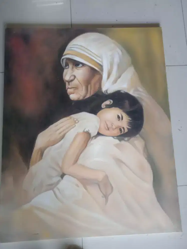 Lukisan bunda Teresa dan anak
