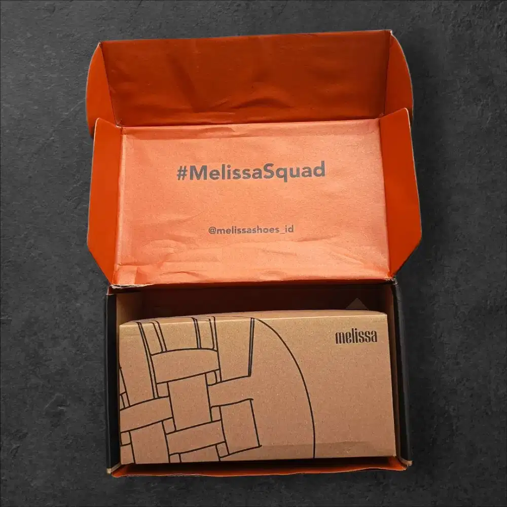 Sepatu melissa blue denim uk.38 insole 25- 25.5