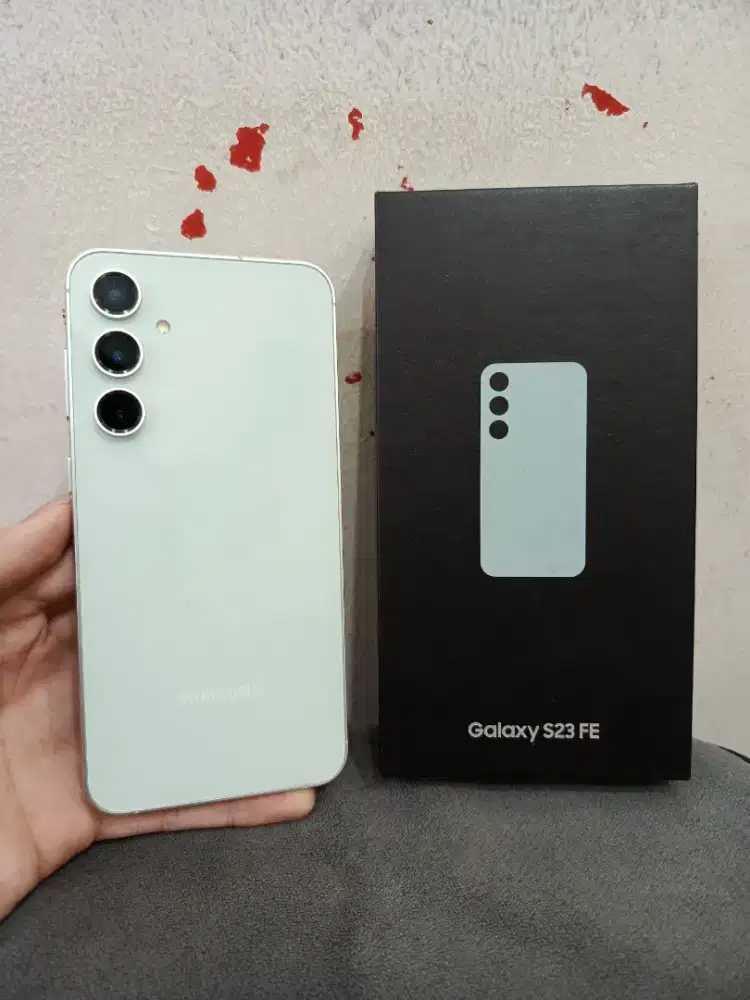 Samsung S23 FE 8/256 resmi sein, fullset ori, mulus, nominus, siap pke
