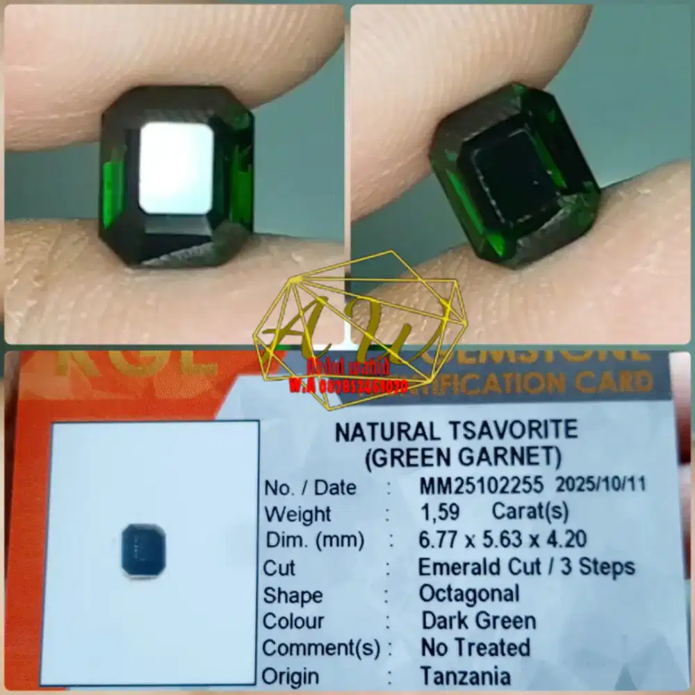 Natural Green Tsavorite Nte 1.59carat