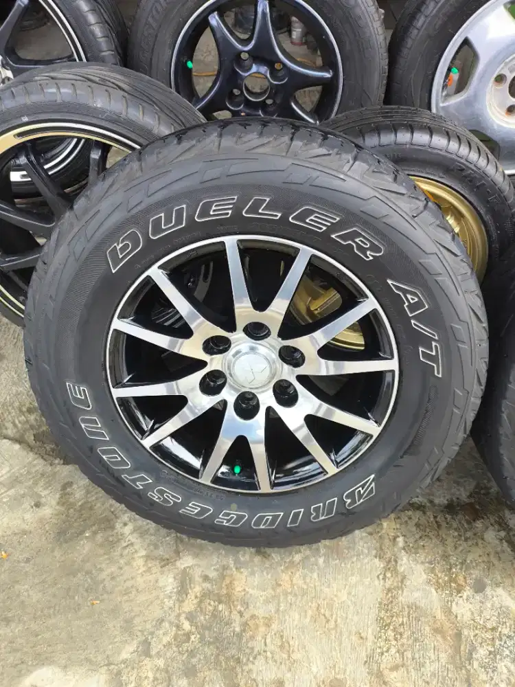 Jual Velg Original Mitsubishi Pajero R17 Blak polis