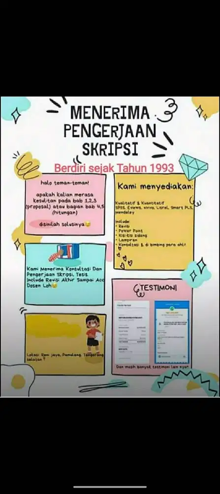 Bukan JOKI Skripsi Konsultan Tesis Disertasi SPSS/AMOS/SEM Sejak 1993