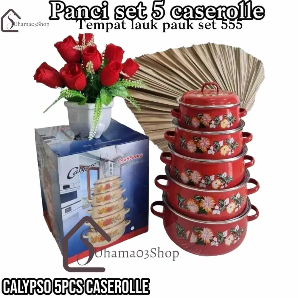 Panci Caserole 5 Susun Tutup Kaca ( NIZEN )