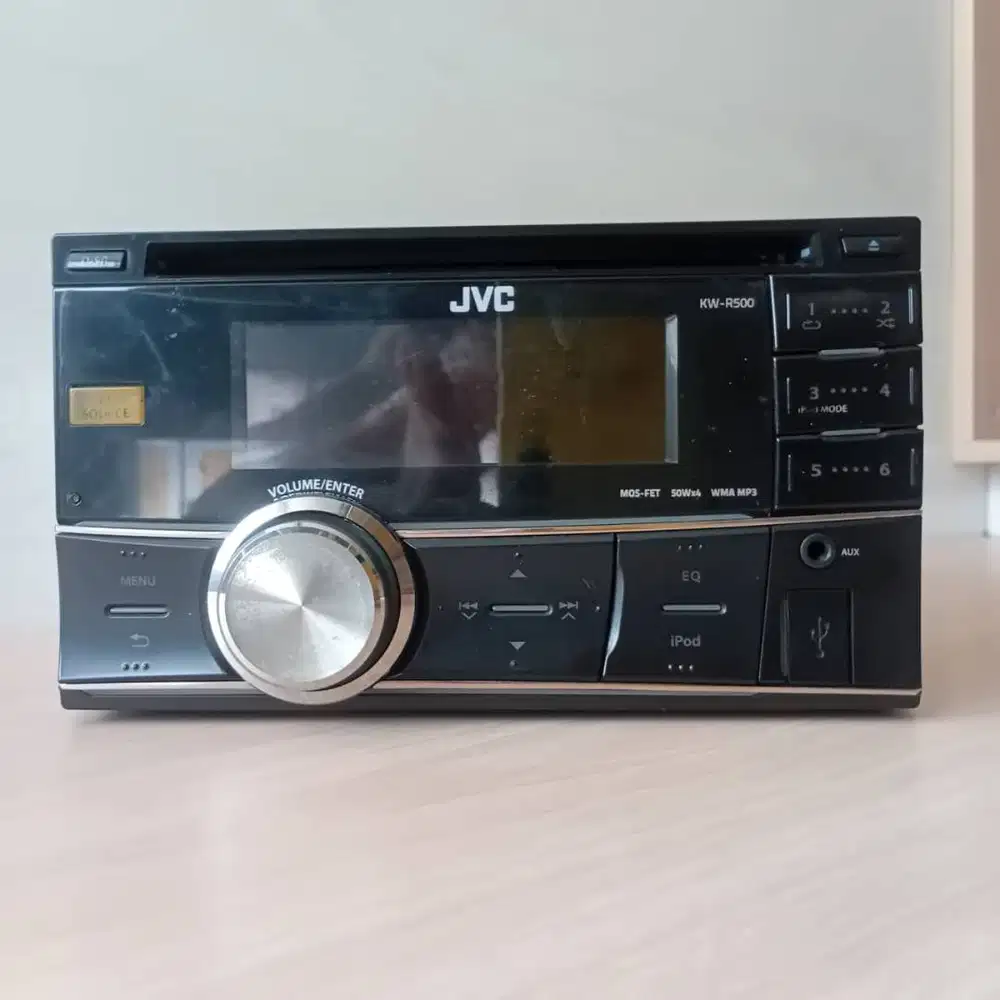 Head Unit JVC KW-R500H Double DIN USB AUX 50Wx4 Bekas Ori