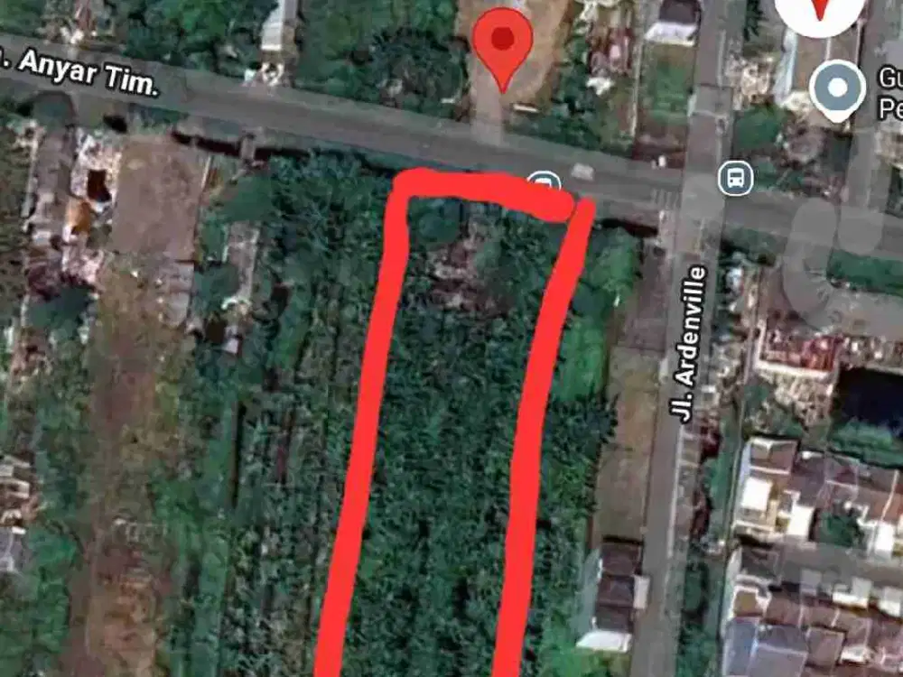 Disewakan lahan selangkah ke raya MERR surabaya timur