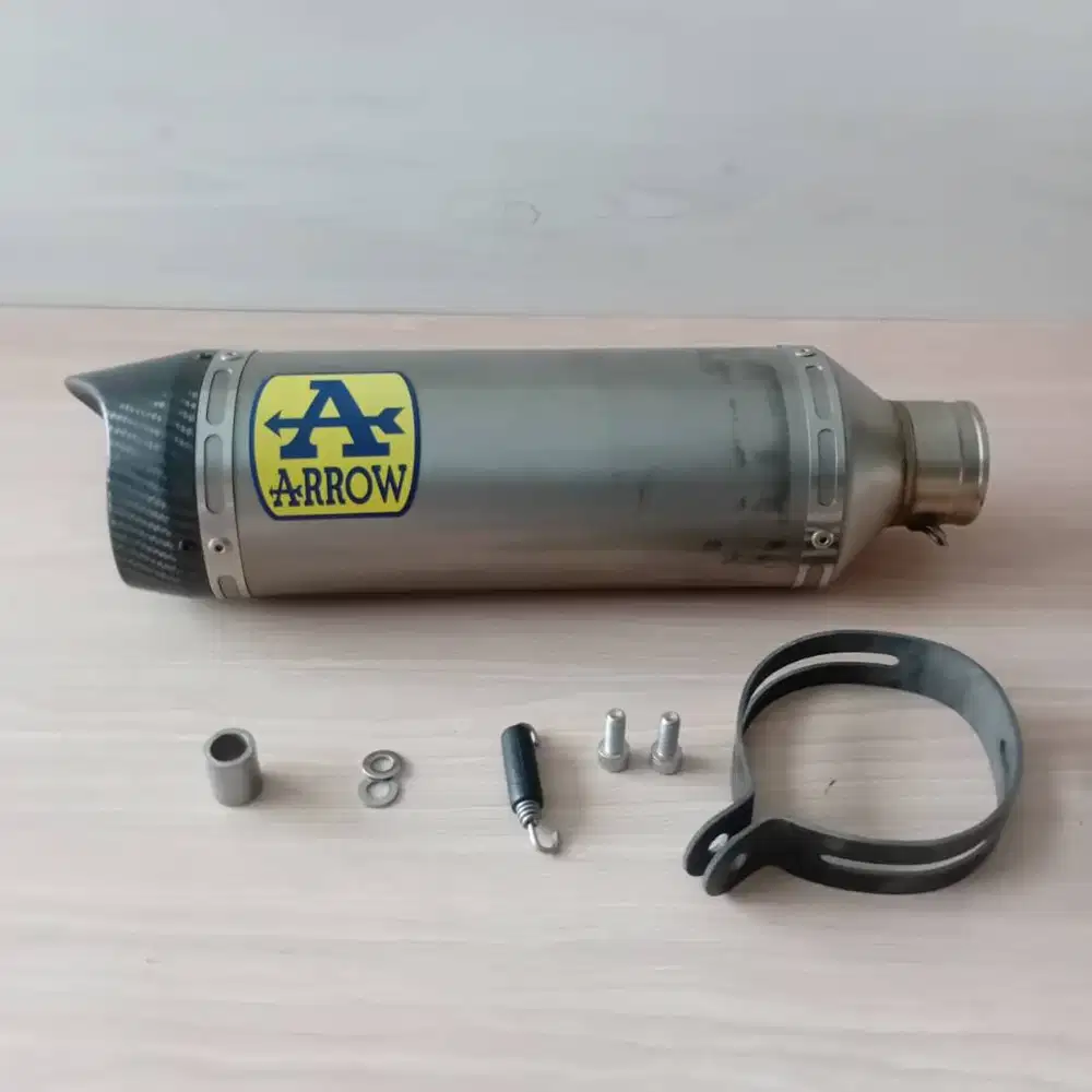 Knalpot Arrow Titanium 54 mm Copotan Kawasaki ZX-25R – Carbon Tip