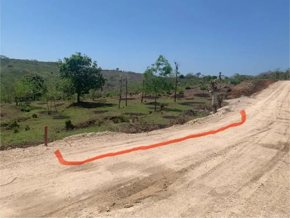 Kavling bukit di lombok dengan view pantai
