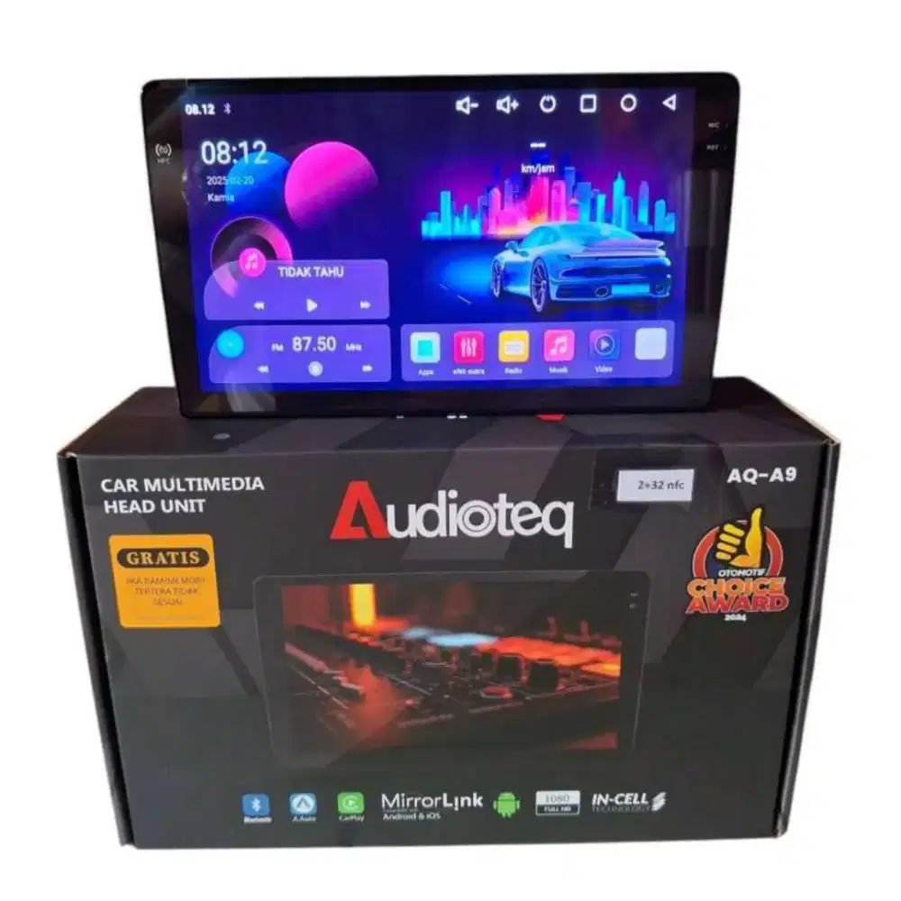 Double din Android Audioteq Ram 2/32 NFC 9inchi