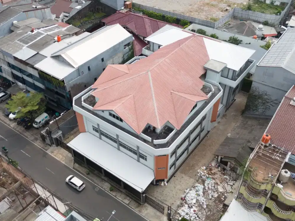 Gedung Komersial Gunung Sahari 4 Lantai 1319m2 SHM Baru Renovasi