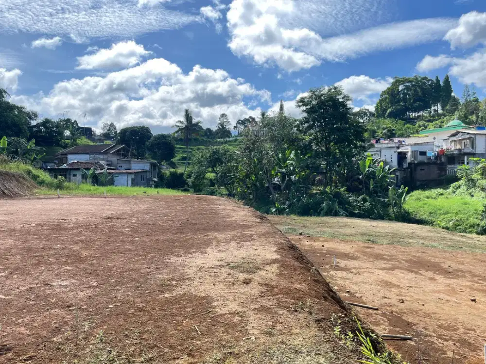 Tanah di citeko cisarua puncak luas 120m2 view gunung