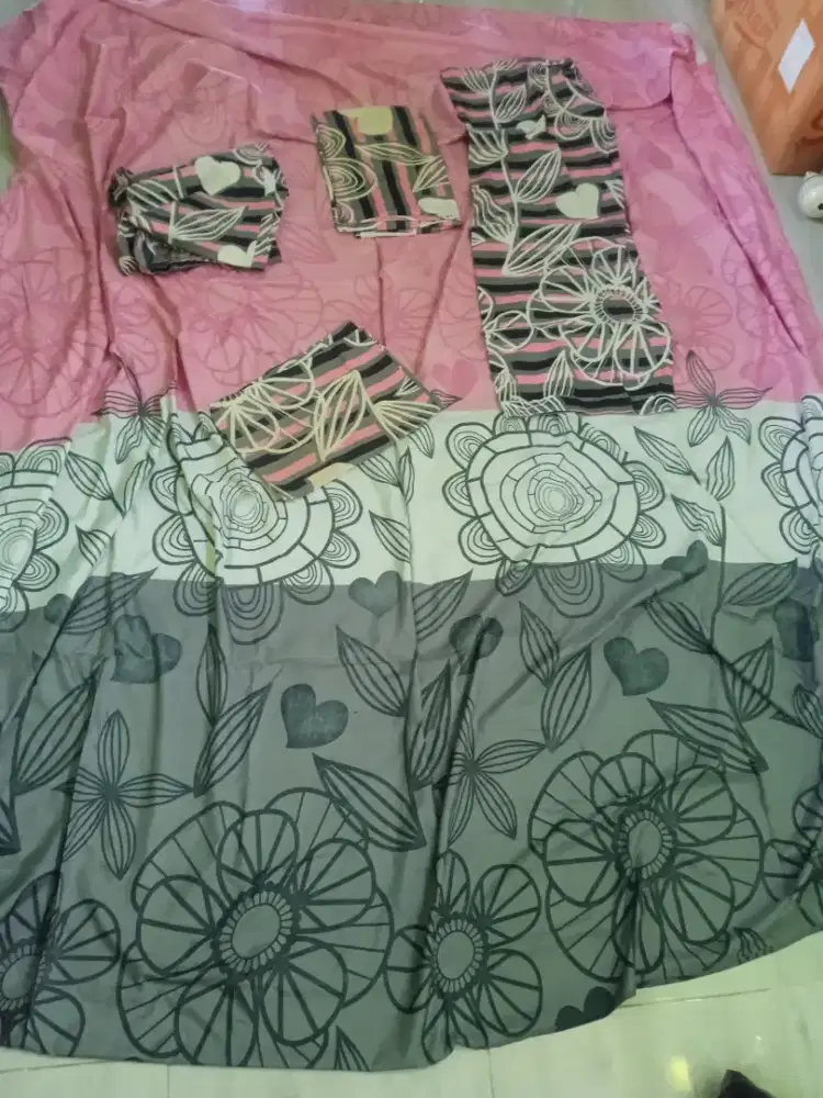 Seprei set 200x160 sarung guling bantal