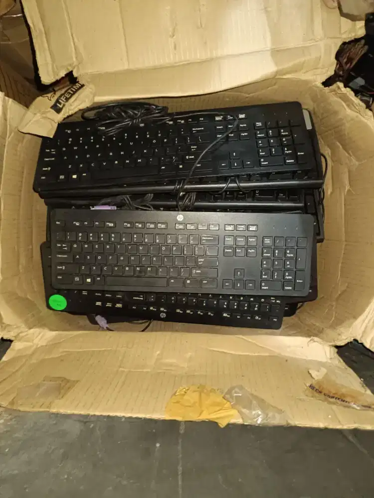 Keyboard Branded Built up HP Dell PS2 (bulat) random borongan
