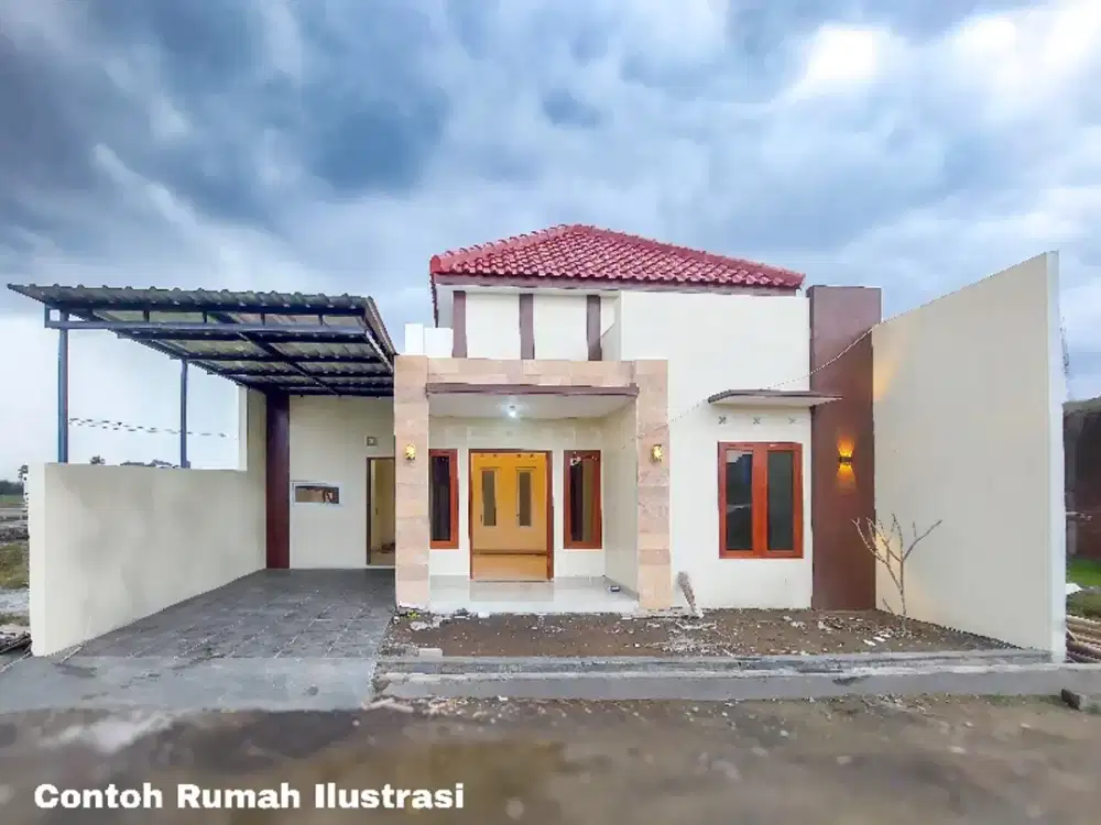 rumah perumahan baru desain modern suasana alam lokasi gatak solo