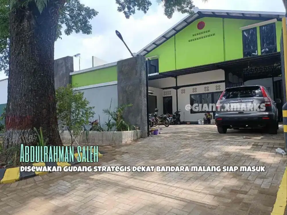 disewakan Gudang strategis di poros jalan Abdulrahman Saleh Pakis