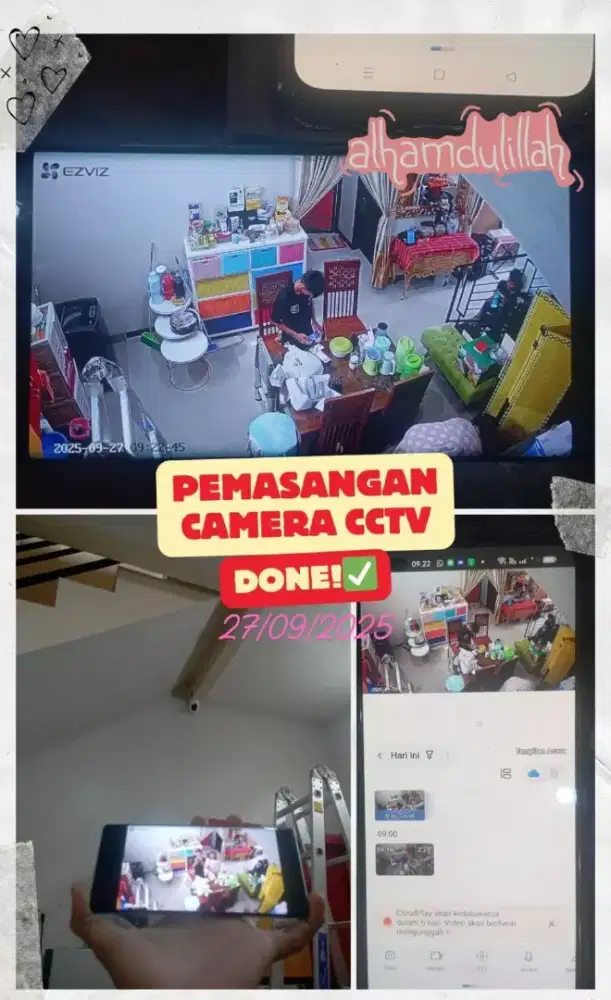 IP CAM SMART LENGKAP ADAPTOR DAN MEMORY