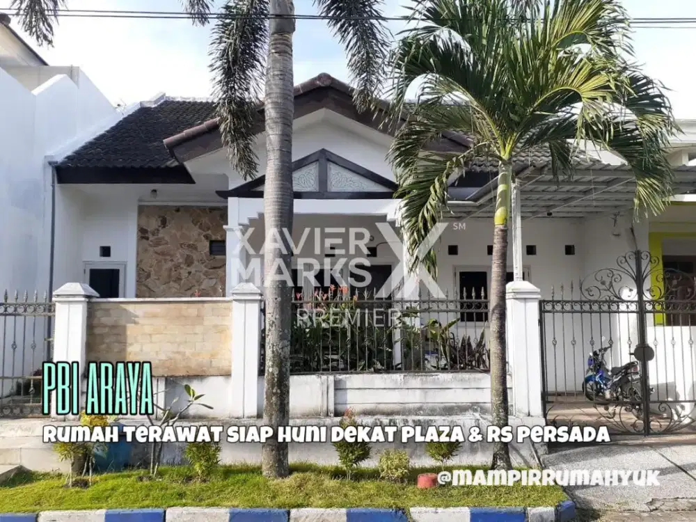 Rumah Terawat dekat Plaza dan RS Persada di PBI Araya Malang