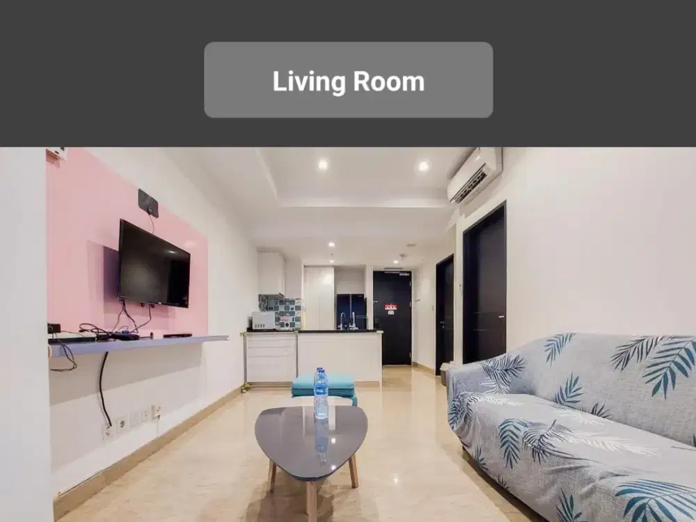 Apartemen cantik 1BR furnish view pool Branz BSD City