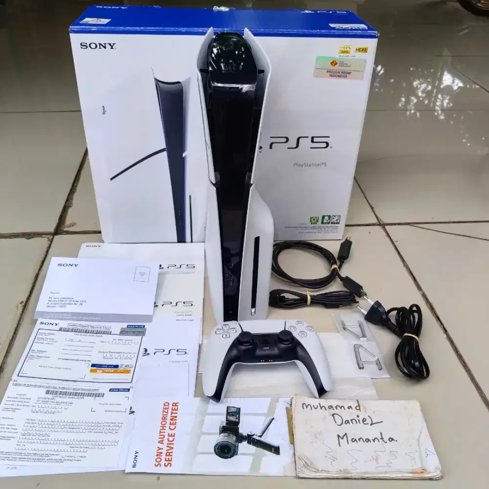 Ps5 slim disc 1TB cfi-2018A resmi indo, garansi playstation