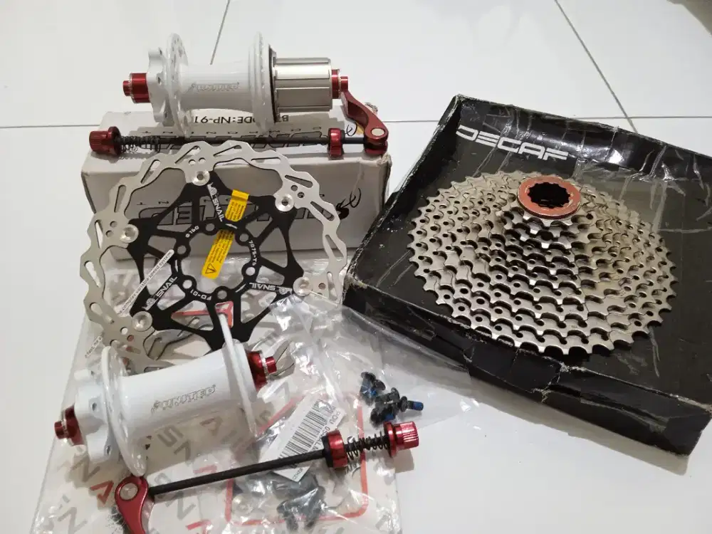 Part sepeda : Sprocket, Hub freehub United dan Rotor disck