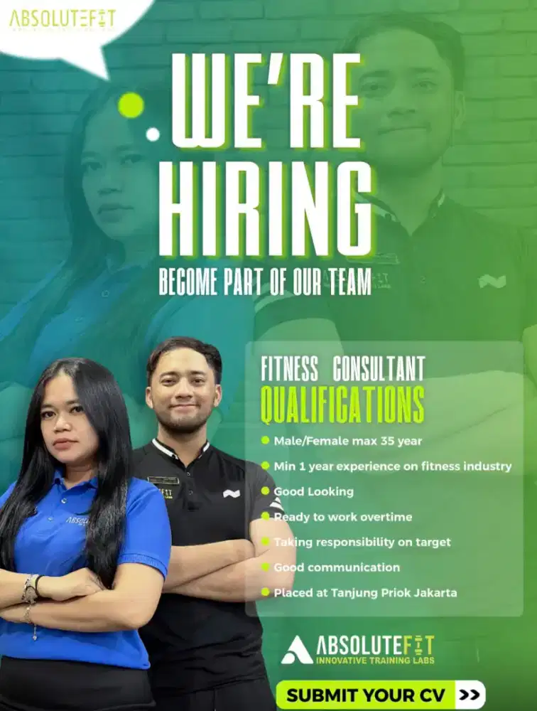 LOWONGAN KERJA FITNESS CONSULTAN