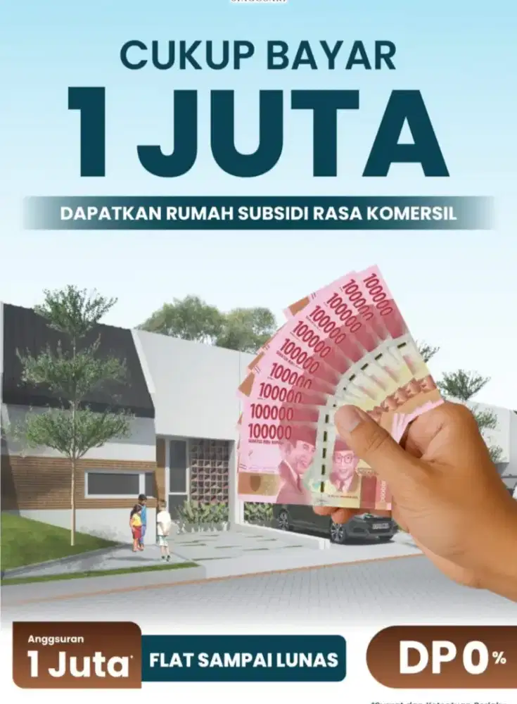 Rumah Subsidi Singosari dp 1 jt saja