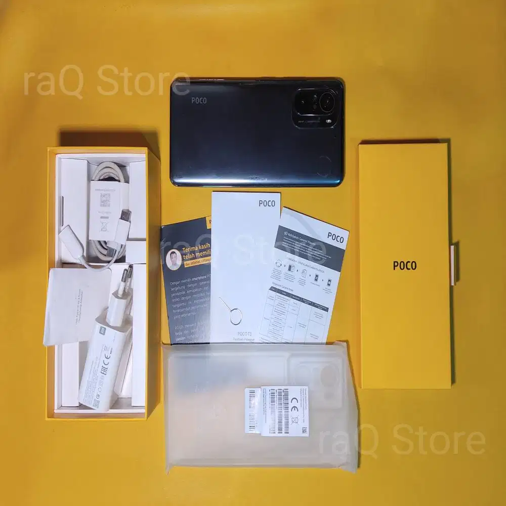 POCO F3 8/256 warna Night Black, Bekas pmkn mshNormal, Lengkap Bawaan