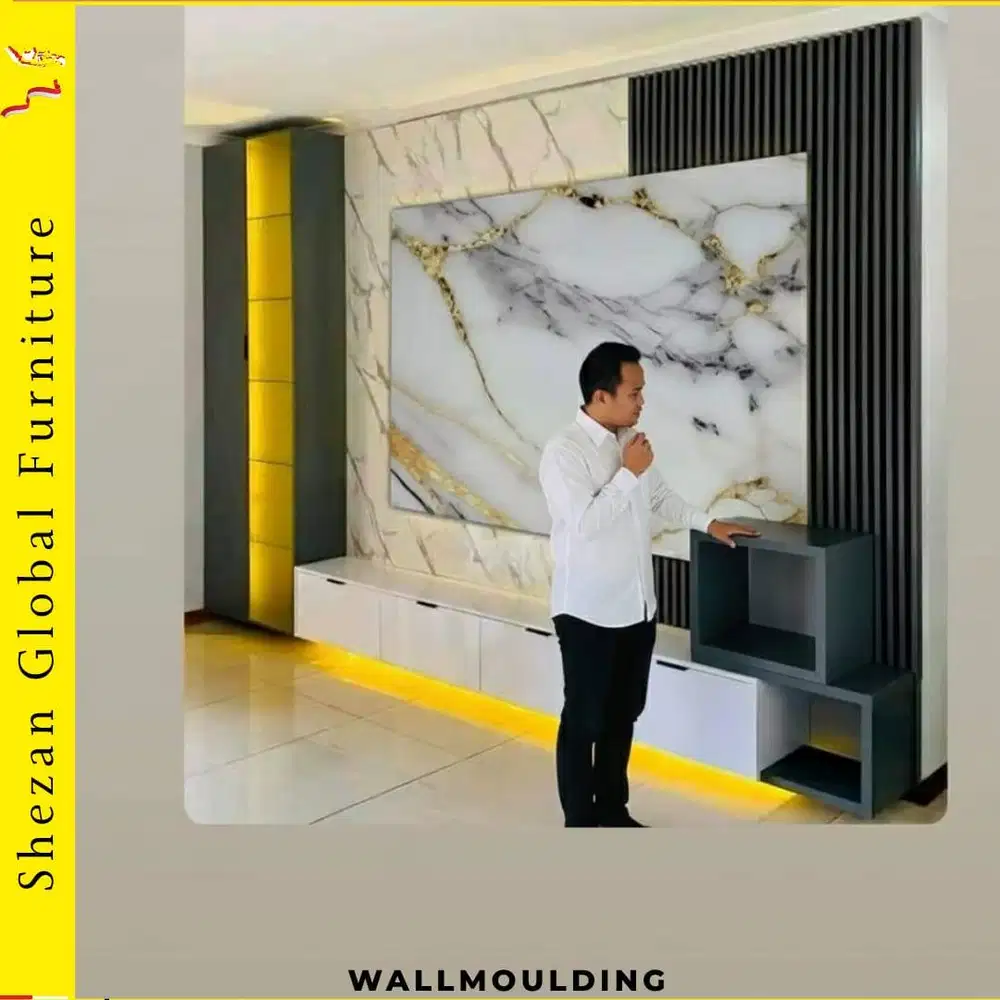 JASA CUSTOM INTERIOR BACKDROOP TV WALLDROP WALLMOULDING DLL