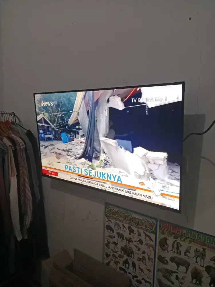 Bongkar pasang bracket tv tempel di dinding