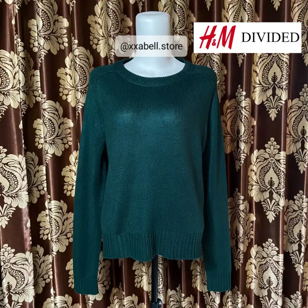 preloved baju atasan sweater cewek brand h&m divided