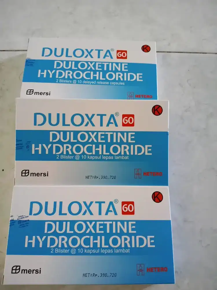 Suplemen anti depresi duloxta Obat Paten Baru segel manjur