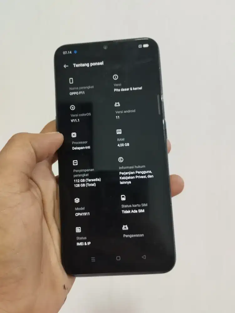 Oppo f11 4/128 hp casan masih ori