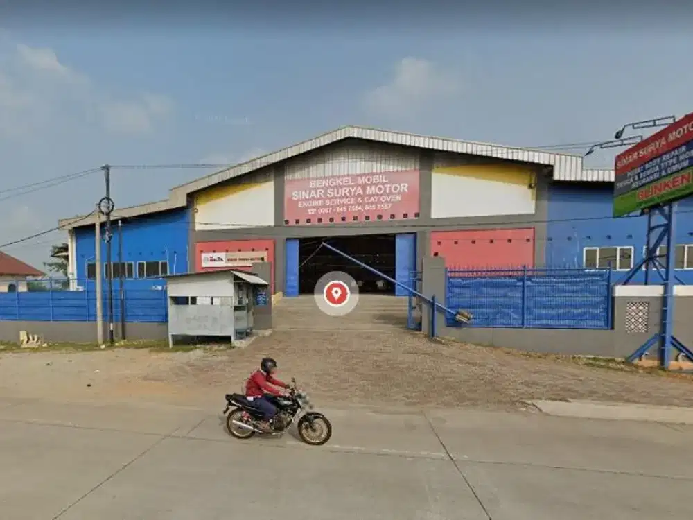 DIJUAL MURAH !! Luas 3500 Gudang Bengkel Body Repair Karawang Barat Bekasi