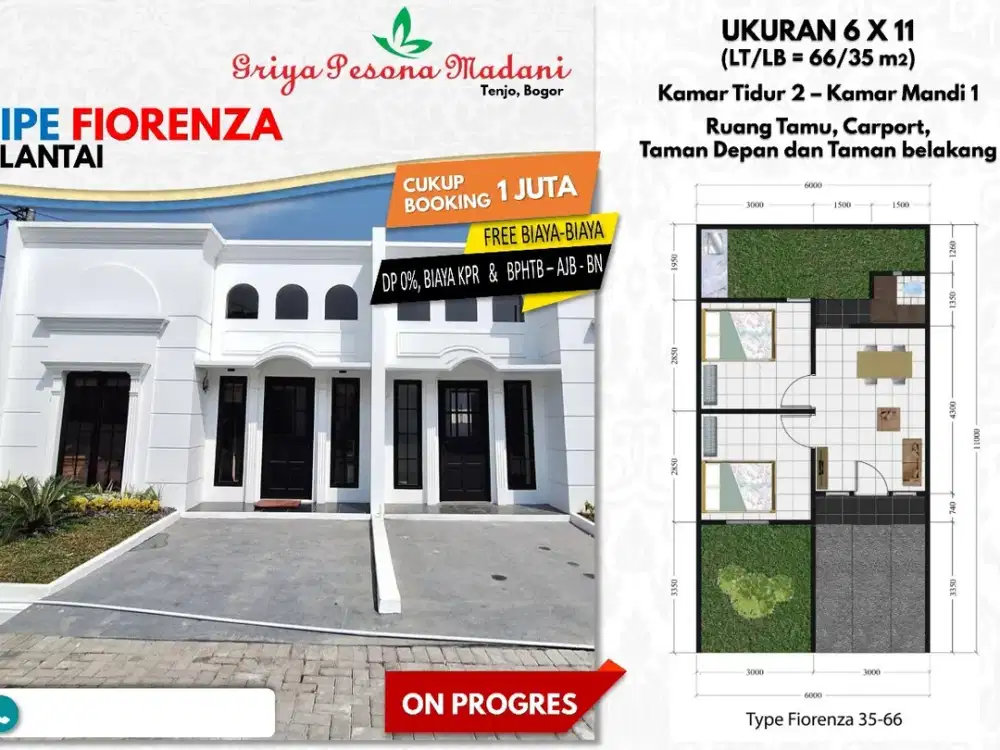 Rumah Komersil Dekat Stasiun Tenjo