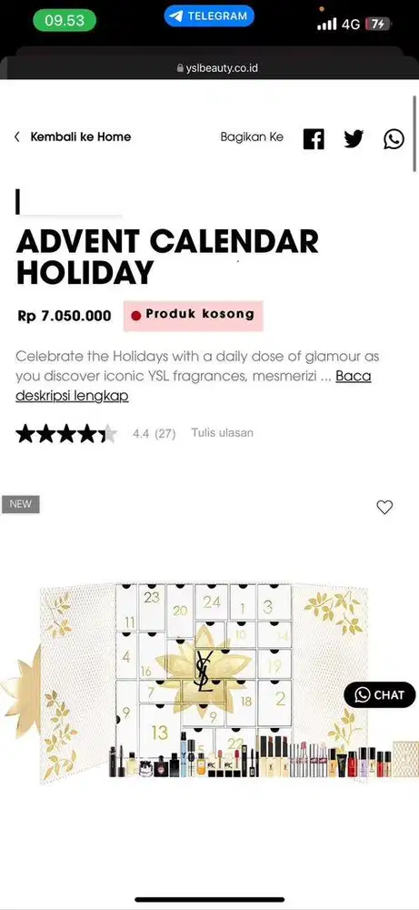 YSL Advent Calender