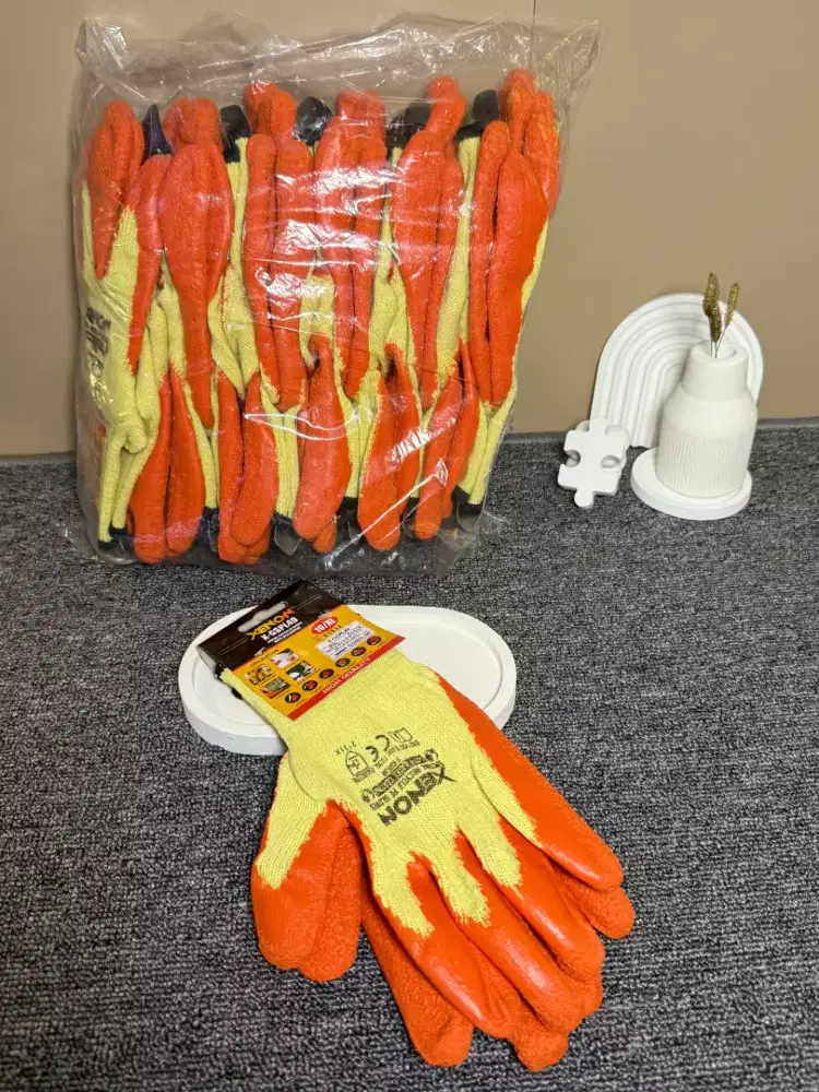 SARUNG TANGAN SAFETY XENON GLOVE KATUN RUBBER RECYCLE (1 Lusin)